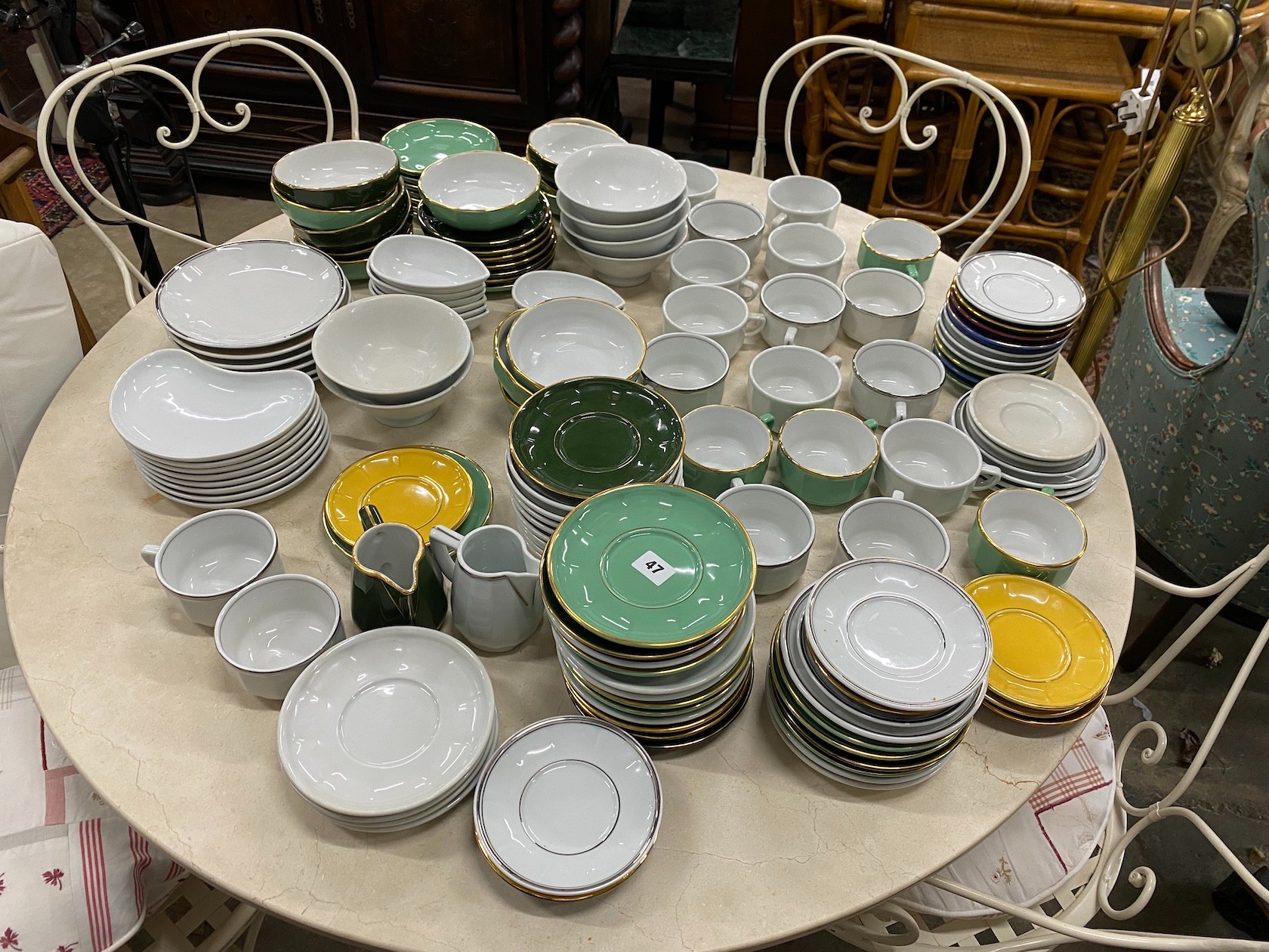 A quantity of assorted tableware, the majority Apilco, France